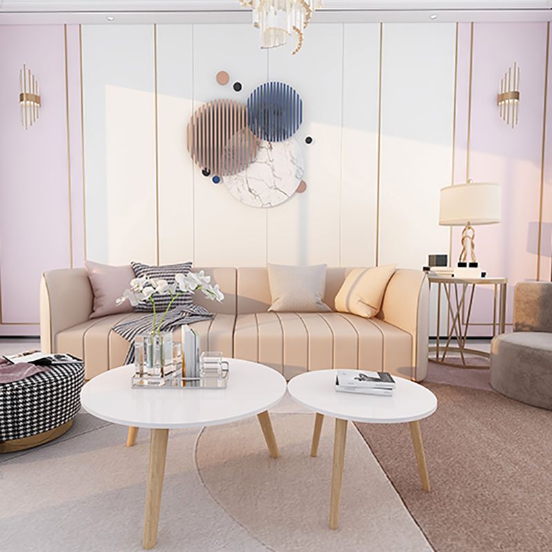 3/4 Legs Base Design Wood-based Craft/white Square/round Coffee Table