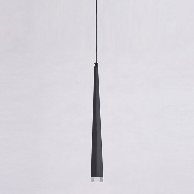 Geometry Shape Metal Hanging Lights Modern Style Hanging Light Fixtures in Black