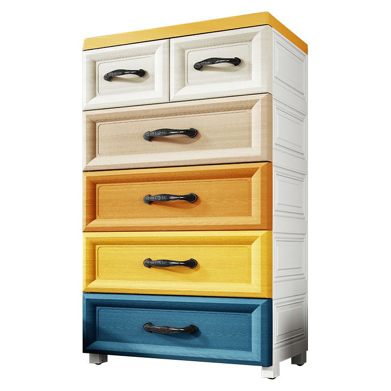 Modern Non-Hanging Armoire with Legs Plastic Storage Cabinet