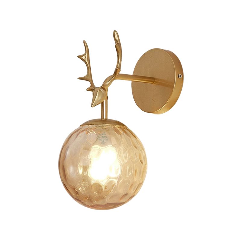 Ball Wall Mounted Lamps Modern Style Glass 1 Light Wall Lighting Ideas