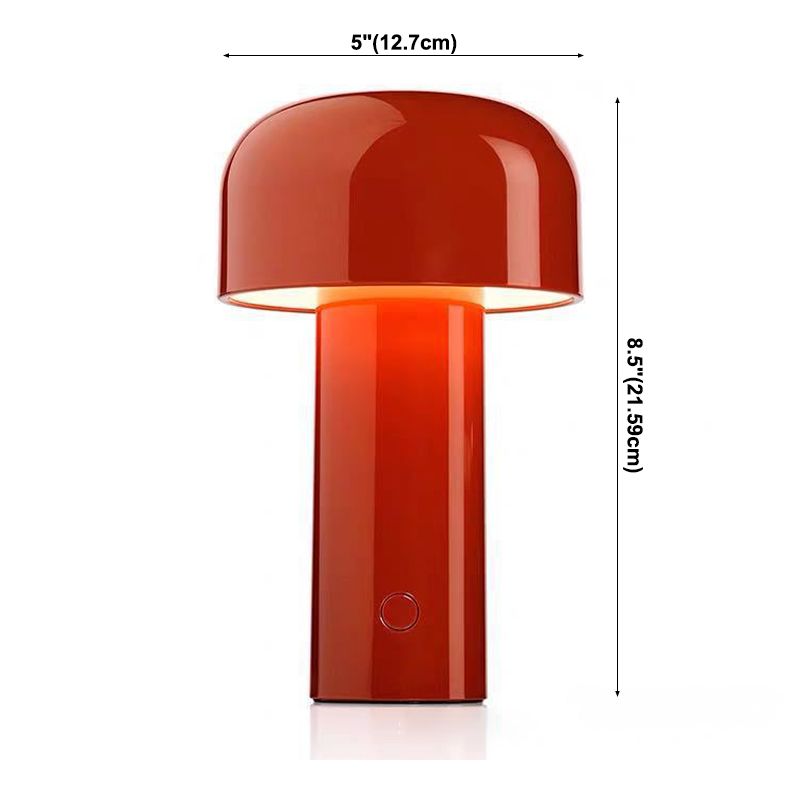 Rechargeable LED Desk Lamp Modern Simple Style Mushroom Shape Table Light