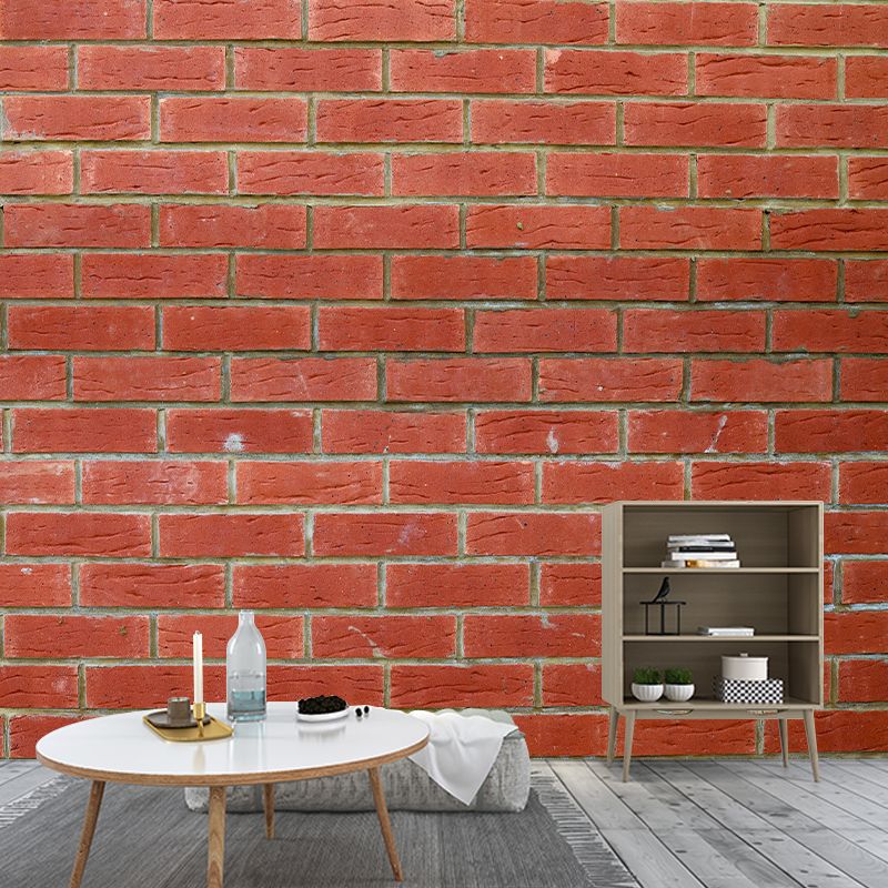 Brick Wall Mural Wallpaper Decorative Waterproofing Wall Art for Living Room