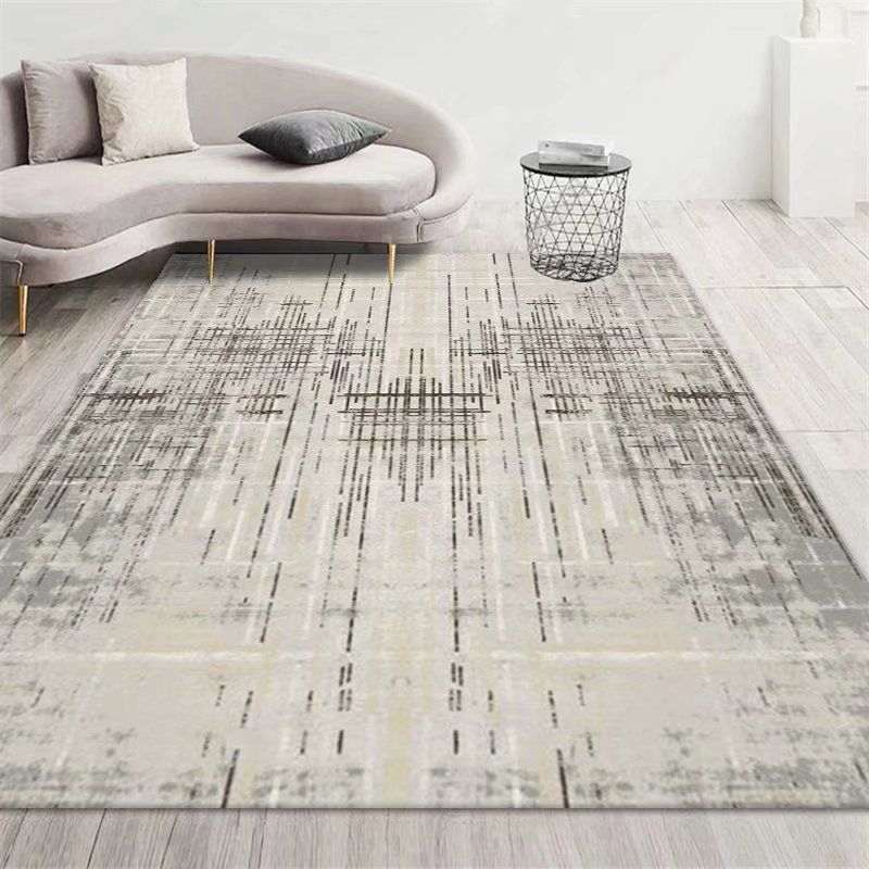 Abstract Rug Polyester Area Carpet Stain Resistant Indoor Rug for Home Decoration