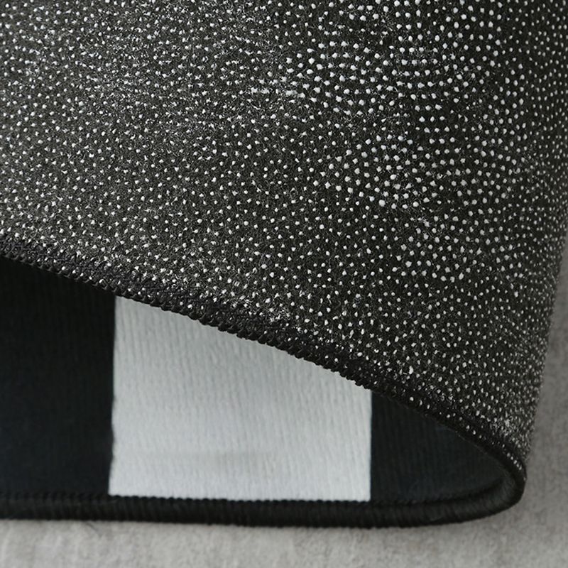 Chic Modern Area Carpet Plaid Pattern Polyester Area Rug Non-Slip Backing Rug for Home Decor