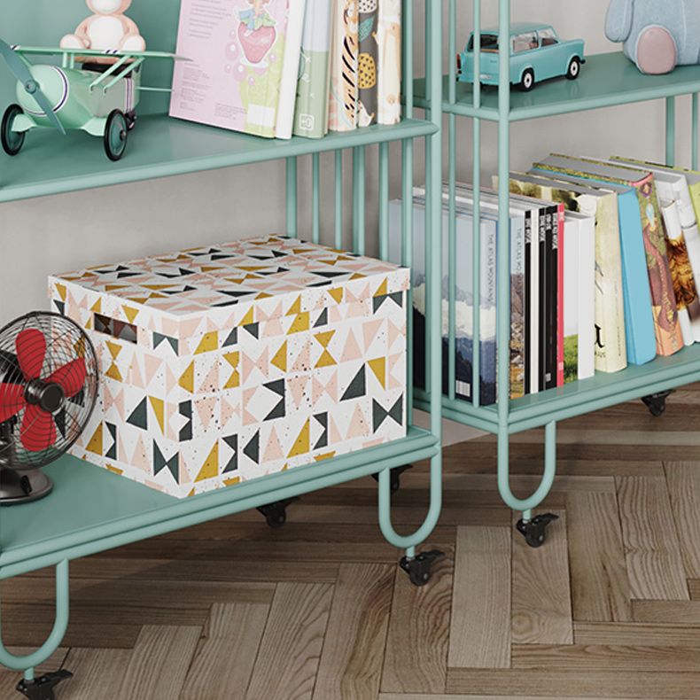 Contemporary Metal Bookshelf Standard Shelves Included Bookcase