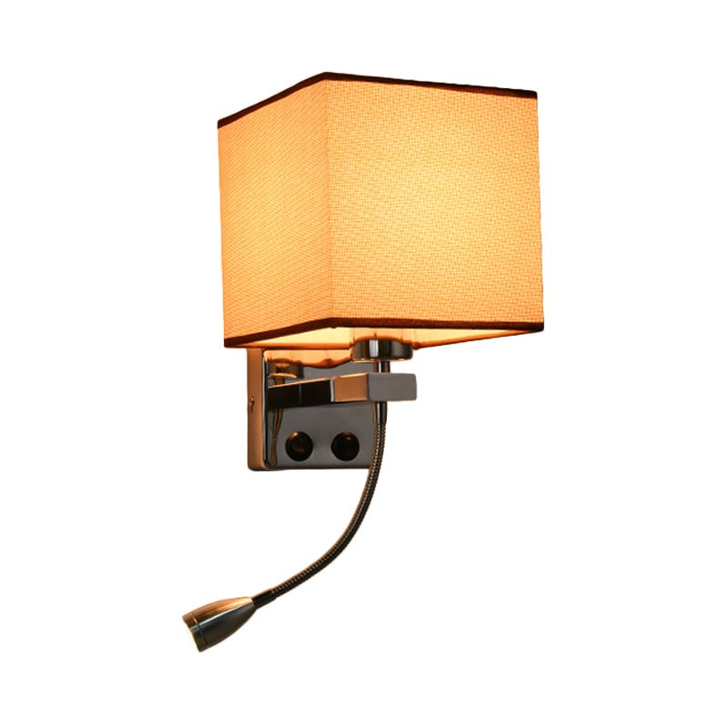 1 lumière en tissu mural lumière lumière simple de style simple / café