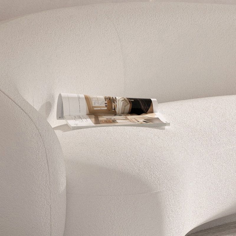Contemporary Sloped Arm Curved Sofa Tight Back Seating for Living Room