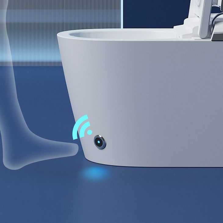 Contemporary One Piece Flush Toilet White Toilet for Bathroom