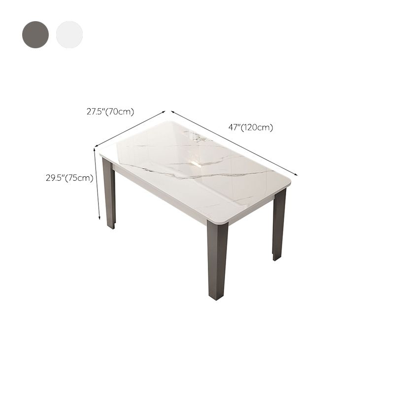 4 Legs Dining Table Rectangle Dining Table for Kitchen Dining Room