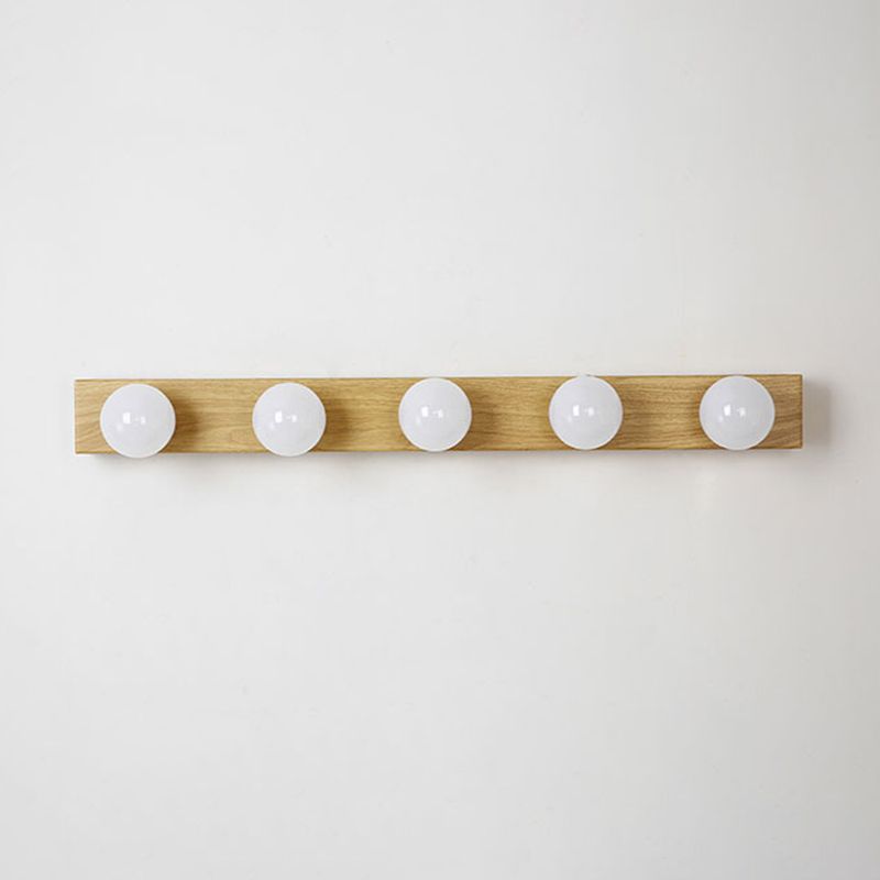 Rectangle Vanity Sconce Lights Ultra-modern Wood Wall Mur Sronce Lighting for Rains