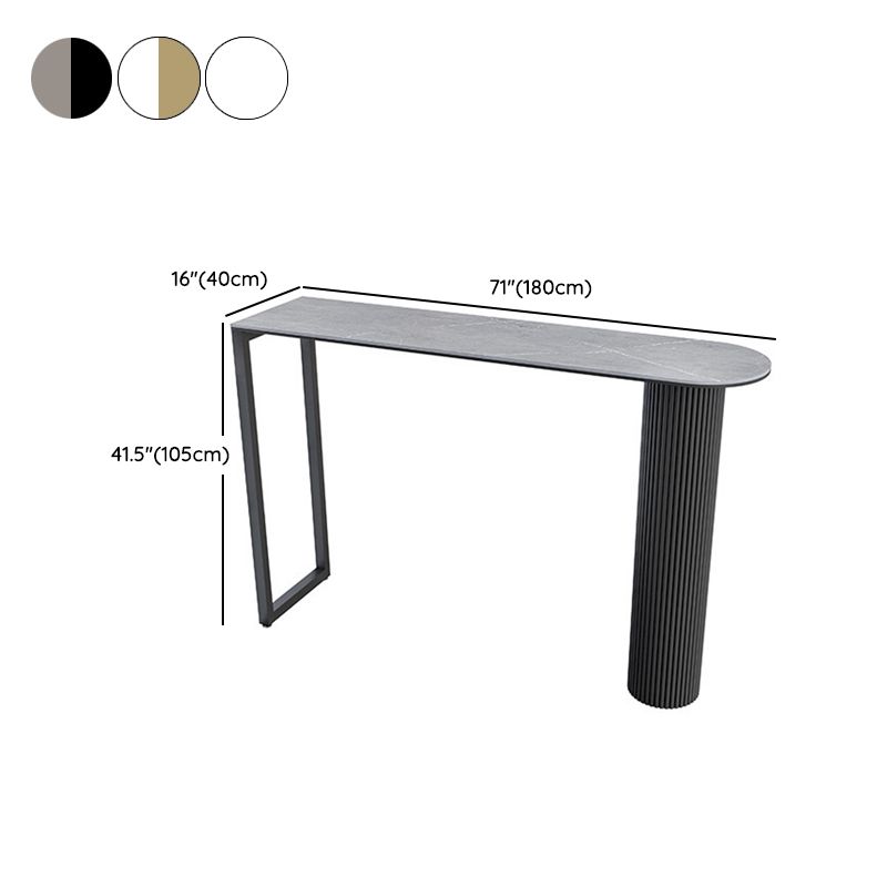 1/5 Pieces Table and Stool Set Contemporary Oval Pub Table Set