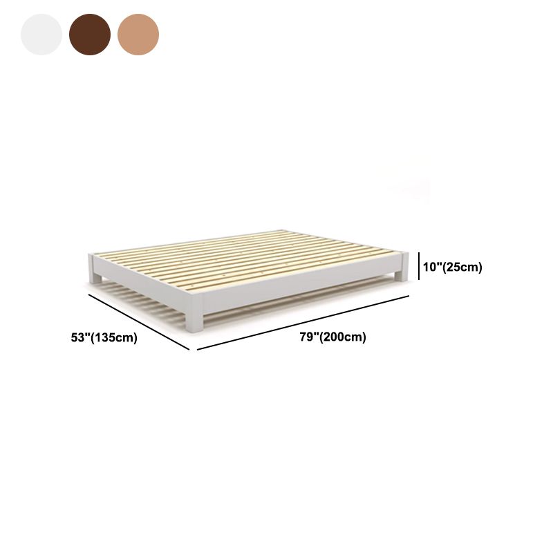 Contemporary Rubberwood With Custom Gold Legs Solid Color Standard Bed