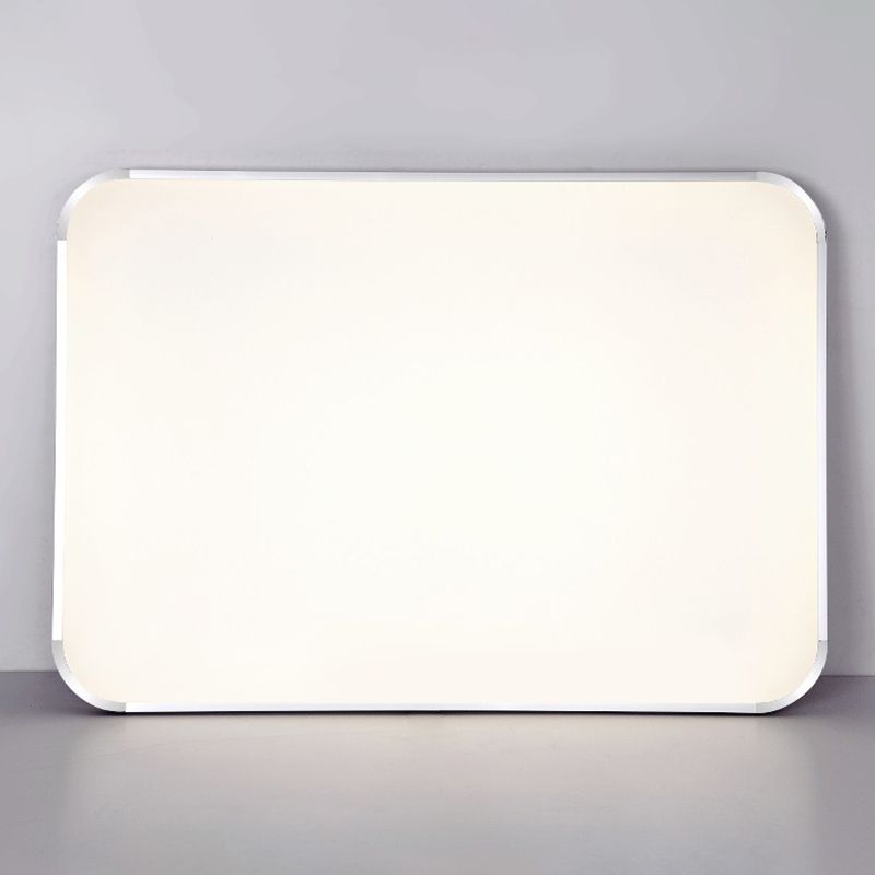 Aluminum Squared Ceiling Flush Mount Light Simple LED Close to Ceiling Lamp