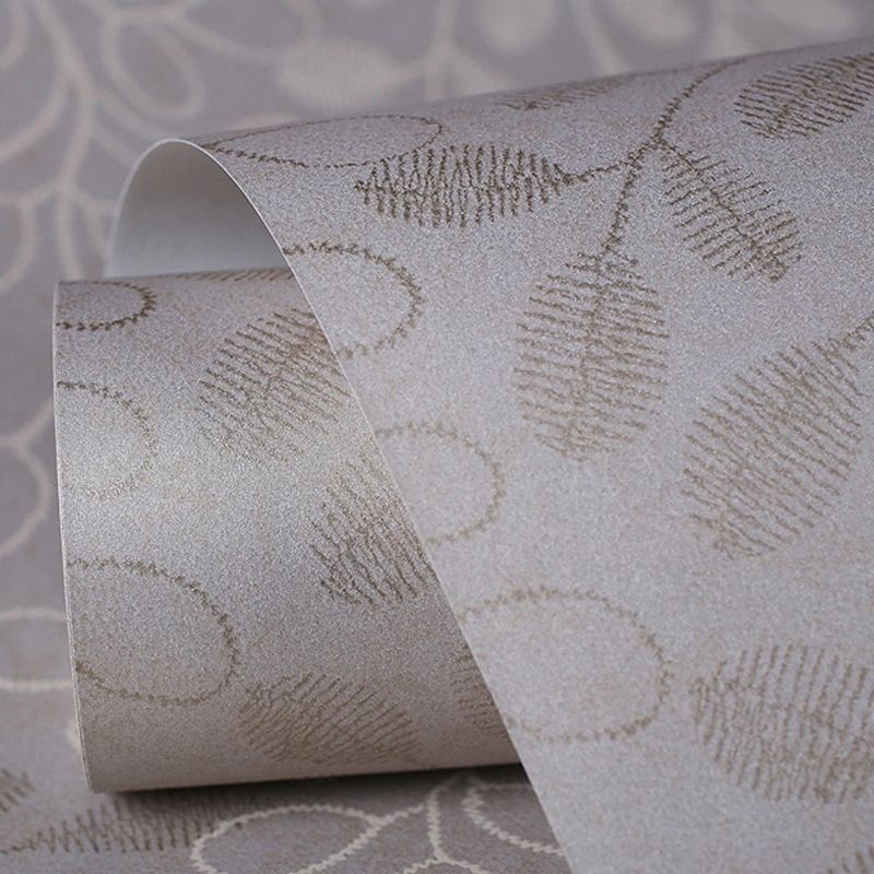 Rural Leafy Vines Wallpaper for Bedroom 57.1-sq ft Wall Decoration in Pastel Color