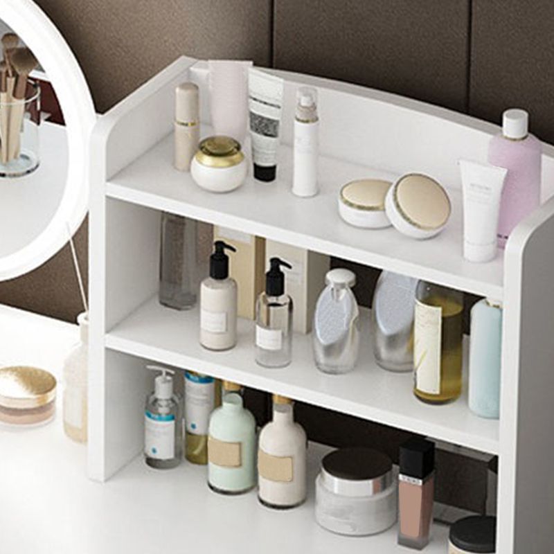 Wooden Modern with Drawer Bedroom Lighted Mirror Make-up Vanity