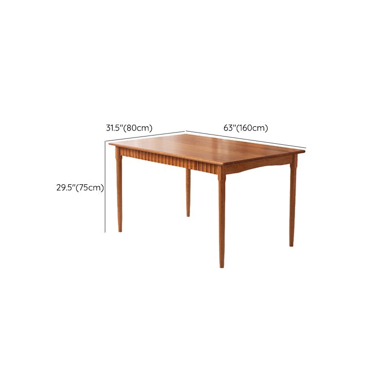 1/4/5 Pieces Dining Room Furniture Set Solid Wood Table and Bench Set