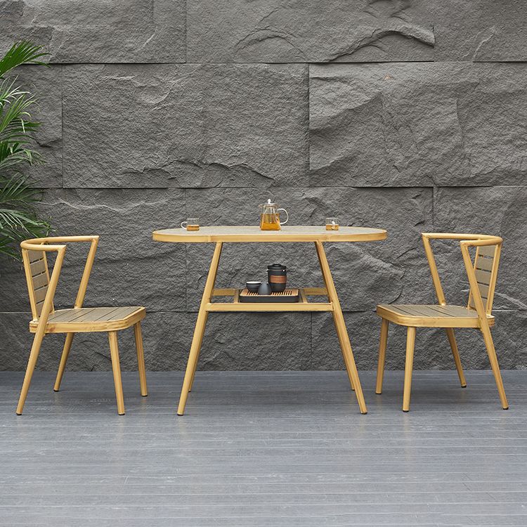 Contemporary 1/3 Pcs Dining Set Glass Rectangular Dining Table Set