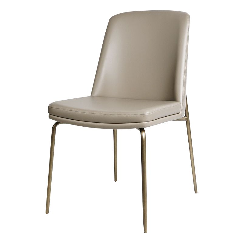 Upholstered Armless Dining Chairs Modern Indoor-Outdoor Chair