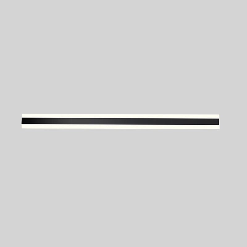 Black LED Wall Lamp in Modern Minimalist Acrylic Linear Wall Light