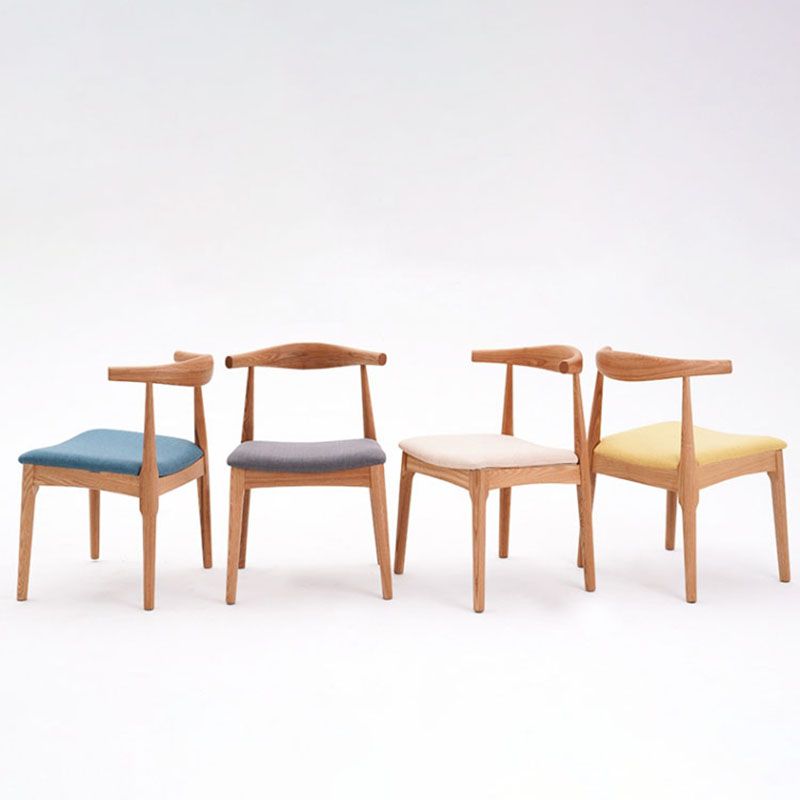 Silla lateral de comedor de madera industrial Silla de comedor con respaldo abierto para restaurante