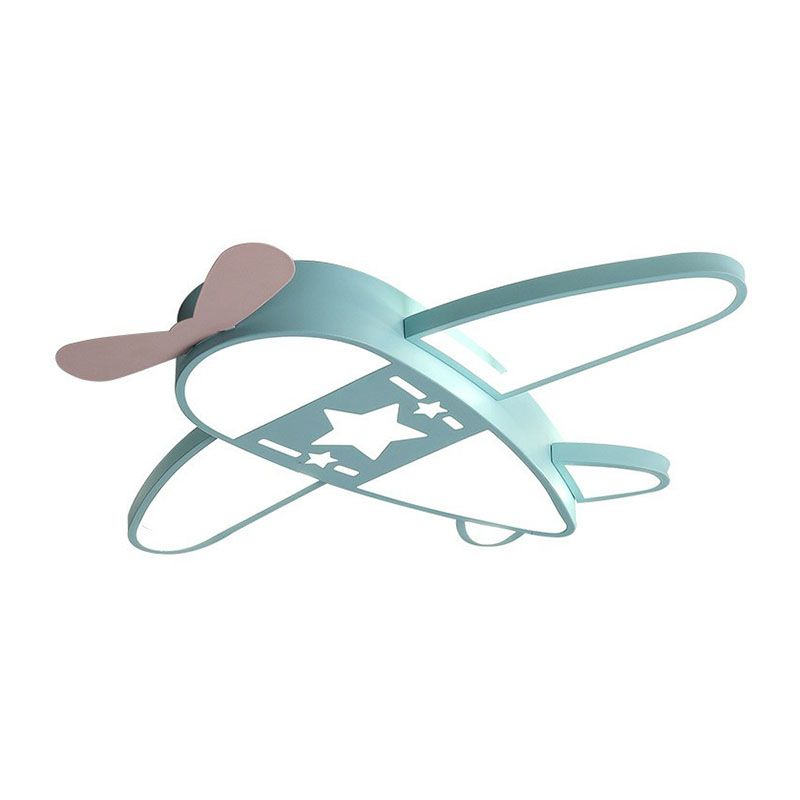 Minimalistische Vliegtuig Flush Licht Acryl Kinderen Slaapkamer LED Flush Plafond Licht Profiel