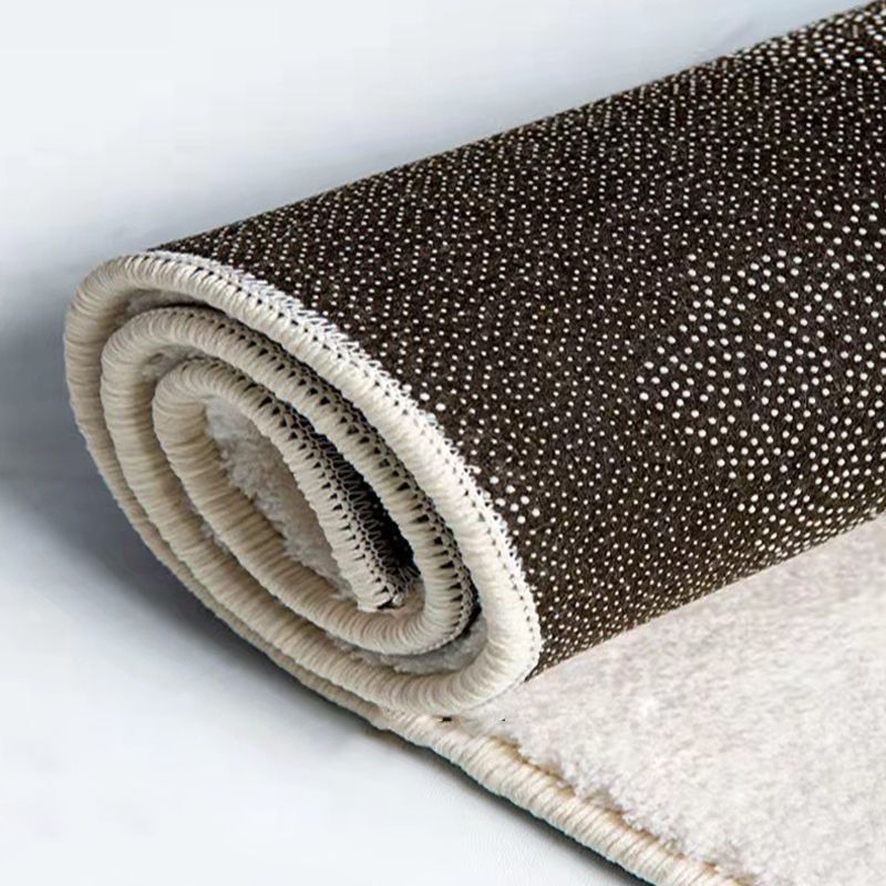 Beige abstract curve tapijt polyester modern tapijt waswastisch tapijt voor woonkamer