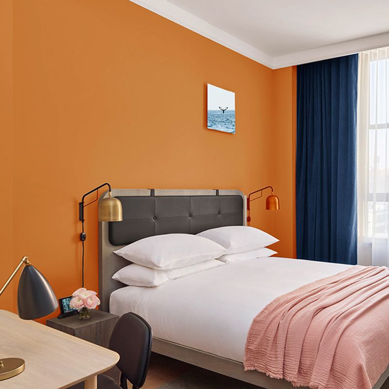 Meerkleurig effen behangrol Scandinavisch vlekbestendig wanddecoratie voor slaapkamer