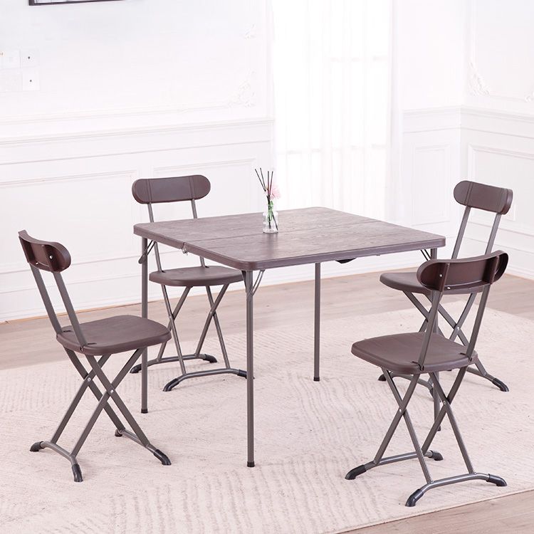 Contemporary Square Dining Table Plastic Folding Catio Table