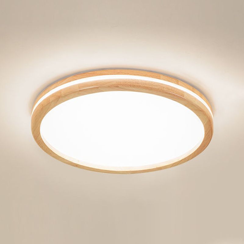 Luminaire encastré géométrique en bois pour salon Easy LED acrylique plafonnier fixations