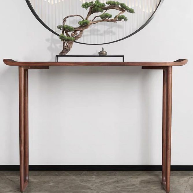 Pine Solid Wood Console Table,11.81inch Wide, Hall Accent Rectangle Table