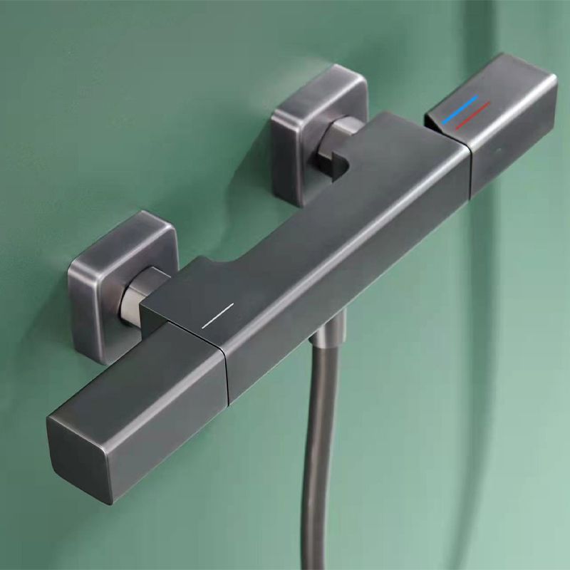 Modern Shower Head Combo Brass Adjustable Shower Head Wall Mounted Shower Faucet