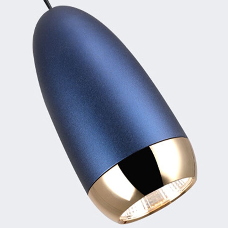 Unique Shape Hanging Lighting Modern Style Metal 1 Light Hanging Lamp for Bedroom