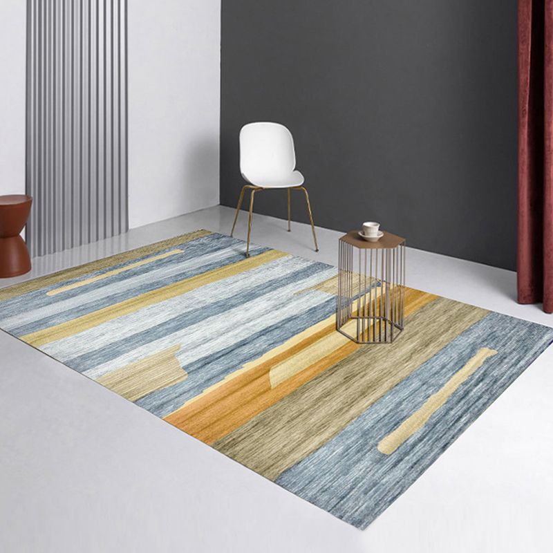 Donkerbruine modern tapijt polyster grafisch vloerkleurbestendig vloerkleed voor woonkamer