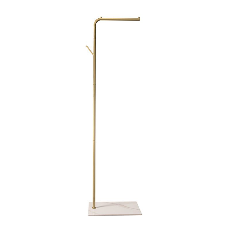 Metal Hall Stand Industrial Free Standing Coat Rack in Gold and Black