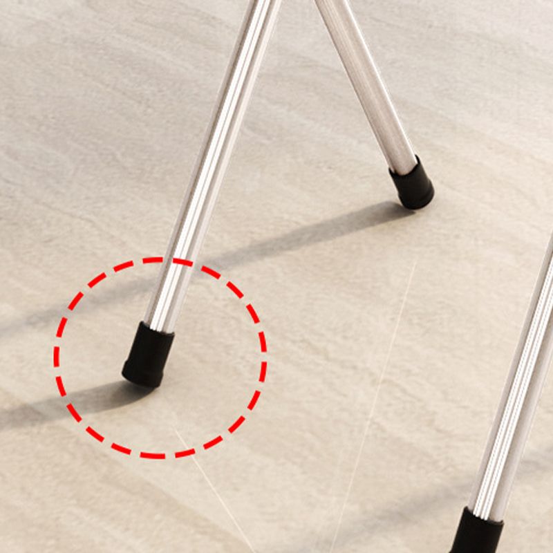 Metal and Wood Table 31.5"L Mid-Century Modern Style Home Folding Rectangular Dining Table