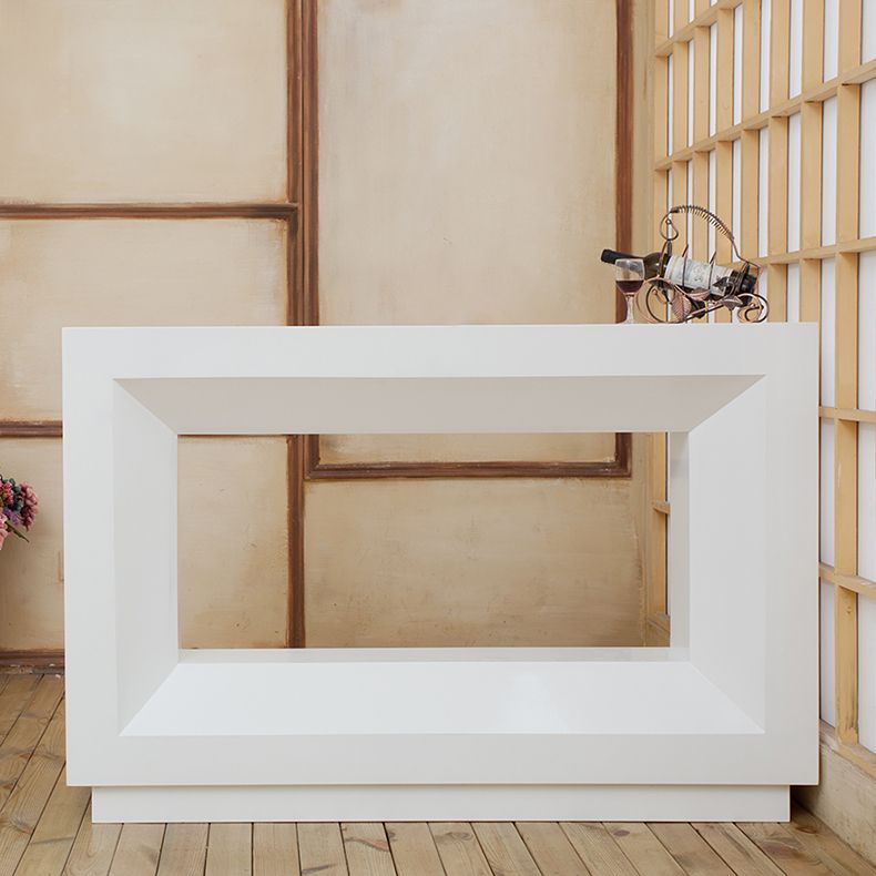 Contemporary Rectangle Counter Table Indoor Bar Dining Table