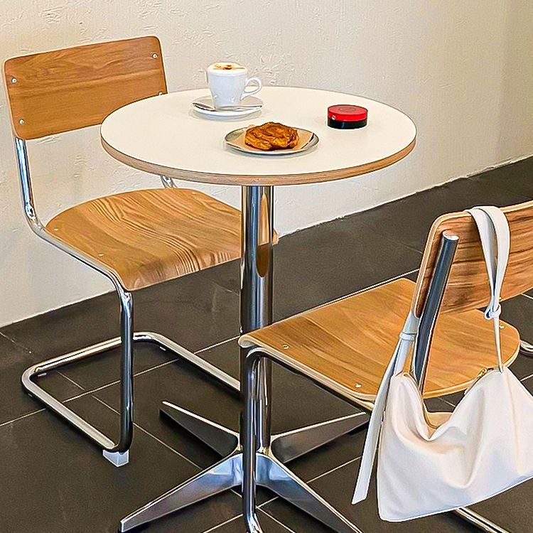 Contemporary Style Open Back Wood Armless Dining Side Chair for Home