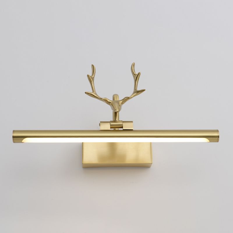 Linear Shape Metal Wall Light Modern Single Light Mirror Wall Mount Light
