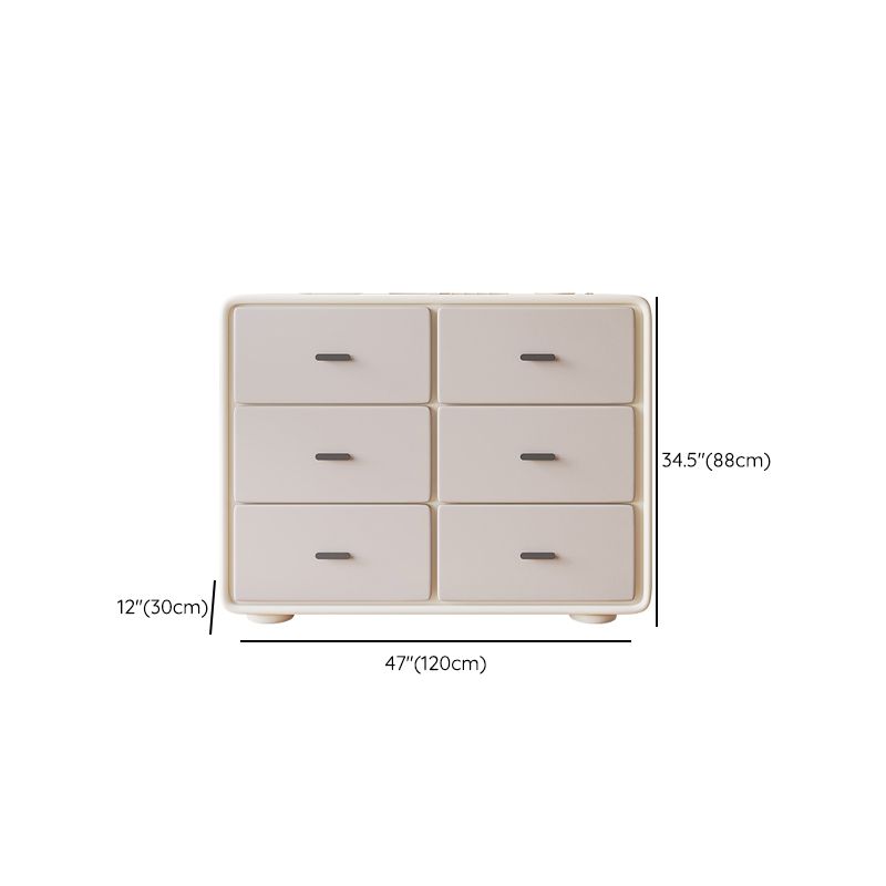 Modern Storage Chest Horizontal Storage Chest Dresser with Drawers