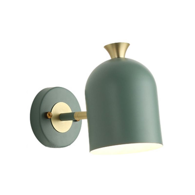Metal Dome Shape Wall Light Modern Style 1 Light Wall Light Sconce