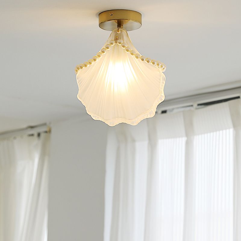 Contemporary Flush Mount Light Creative Flush Mount Ceiling Light Fixture with Glass Shade