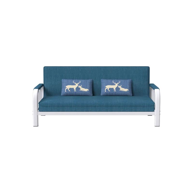 Linen Contemporary Square Sofa Convertible Sofa, 51.18" L x 24.80" W x 33.46" H