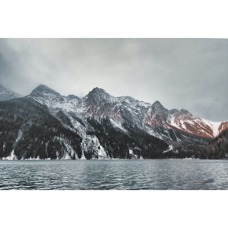 Beautiful Photography Mural Wallpaper Mountain Range Decorative Indoor Wall Mural