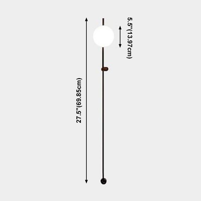 Eigentijdse stijl kogelwand gemonteerd licht glas 1 licht wandlamp barmonus