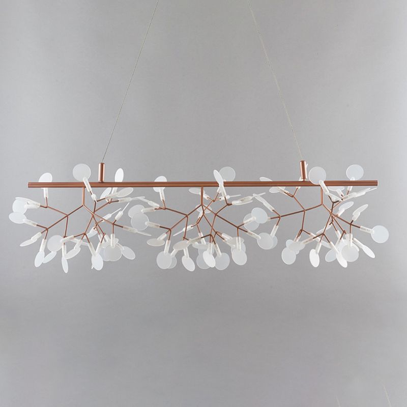 Lustres géométriques modernes éclairage d'éclairage de lustre en métal