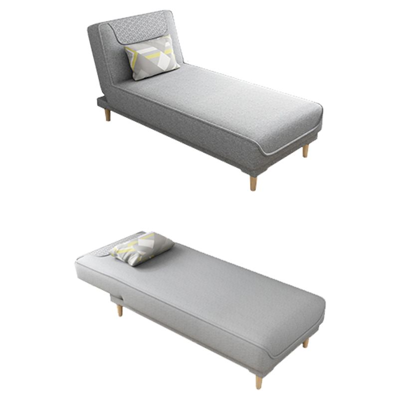 Living Room Armless Chaise Lounge Modern Chaise Lounge with Linen Upholster