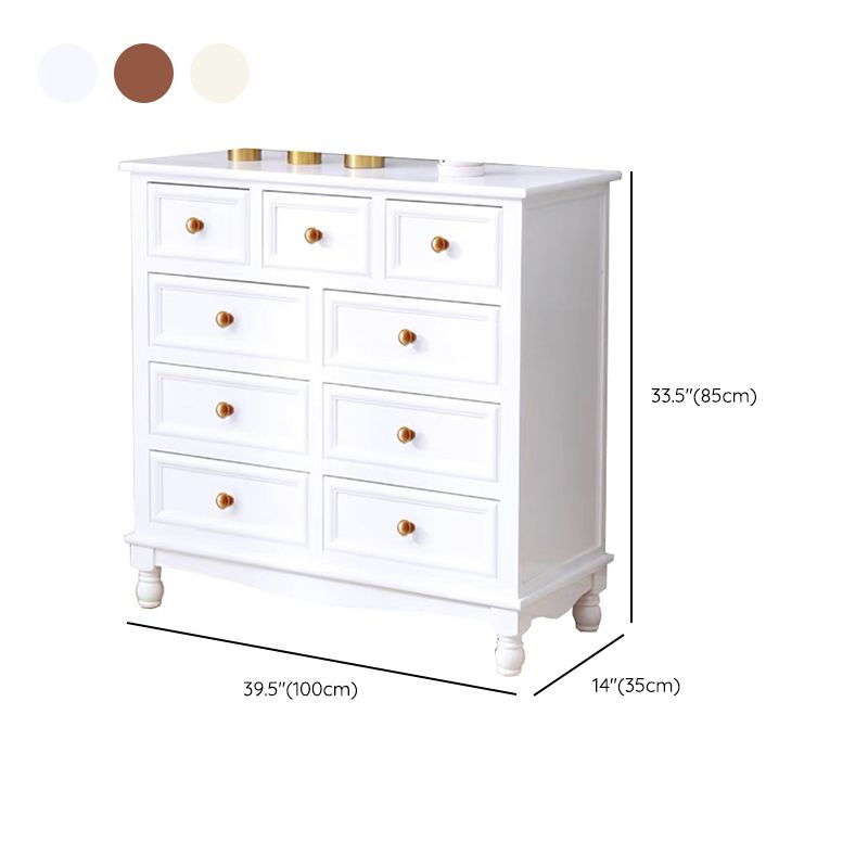 Contemporary Chest Knobs Solid Wood with Drawer Rectangle Accent Chest