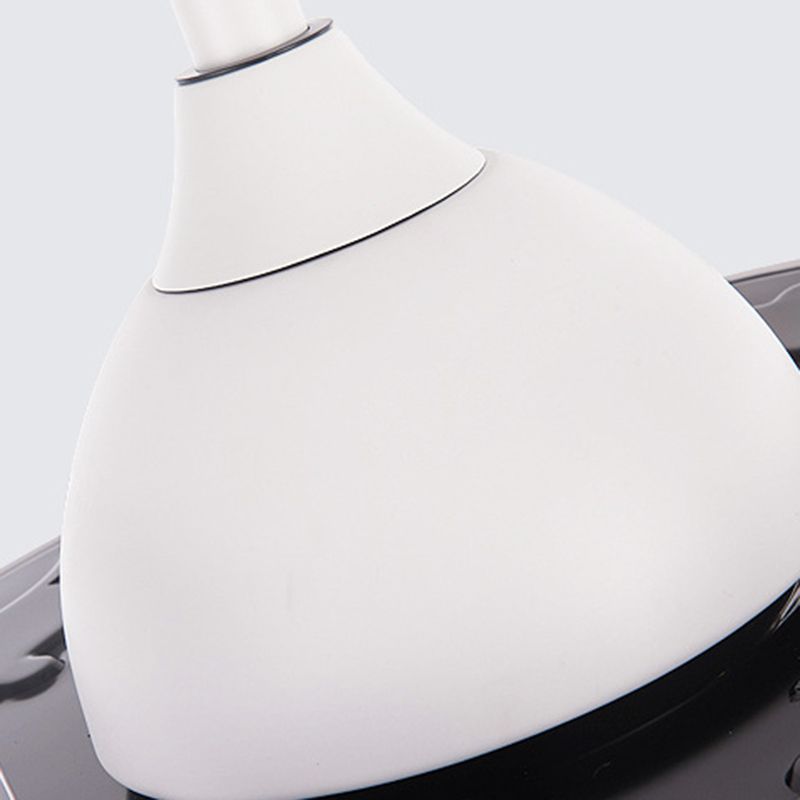 Contemporary Ceiling Fan Lighting Retractable Fan Blades Fan Fixture in White
