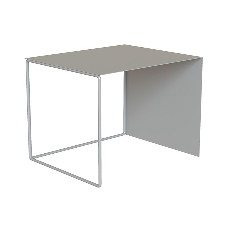 Mid-Century Modern Metal Frame Rectangular Single Coffee Table