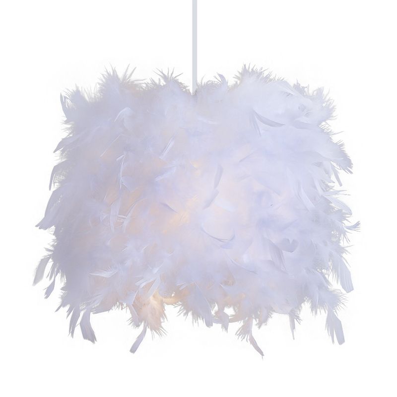 Contemporary Geometric Chandelier Lighting Feather 1 Light Chandelier Light Fixture